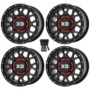 KMC XS135 Grenade UTV Wheels/Rims (+38mm) Black 15