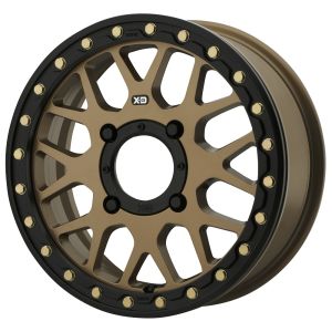 KMC KS235 Grenade Beadlock 15x6 ATV/UTV Wheel - Satin Bronze (4/156) +38mm