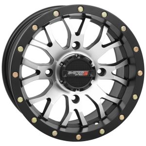 System 3 ST-3 14x7 ATV/UTV Wheel - Machined (4/156) 5+2 [14S3-1056]