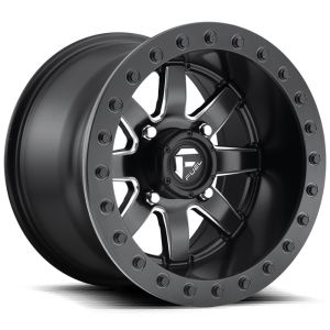 Fuel Maverick Beadlock 15x10 Wide ATV/UTV Wheel - Matte Black/Milled (4/137) 5+5