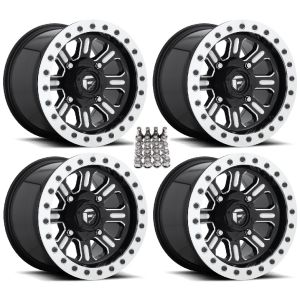 Fuel Hardline Beadlock ATV Wheels Black 15x7/15x10 Sportsman RZR Ranger