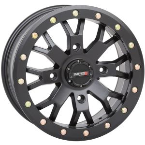 System 3 SB-4 Beadlock 15x7 ATV/UTV Wheel - Matte Black (4/137) 4+3 [15S3-3138]