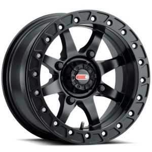 GMZ Podium Beadlock 15x8 ATV/UTV Wheel - Matte Black (4/137) - 4+4