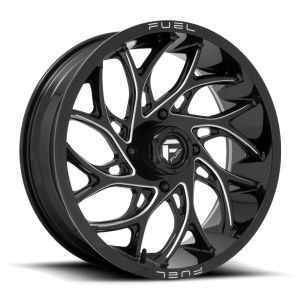 Fuel Runner 20x7 ATV/UTV Wheel - Gloss Black/Milled (4/156) 4+3 [D7412070A544]