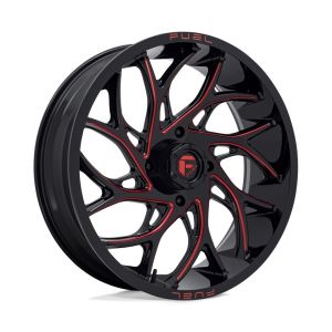 Fuel Runner 24x7 ATV/UTV Wheel - Gloss Black/Red (4/137) +13mm [D7792470A644]