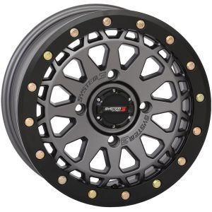 System 3 SB-6 Beadlock 15x7 ATV/UTV Wheel - Gunmetal (4/137) 5+2 [15S3-6637]