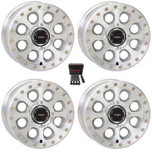 System 3 SB-7 Beadlock 15x10 Wide Wheels Machined Polaris RZR 1000 XP / Ranger XP 900/1000