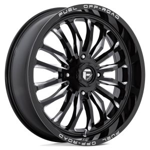 Fuel ARC 22x7 ATV/UTV Wheel - Gloss Black/Milled (4/137) +13mm [D8212270A644]