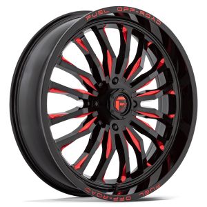 Fuel ARC 24x7 ATV/UTV Wheel - Gloss Black/Red (4/137) +13mm [D8222470A644]