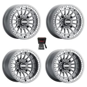 MetalFX Delta Bdlk Contrast Cut 15x10 Wide Wheels Gm Polaris RZR 1000 XP / Ranger XP 900/1000