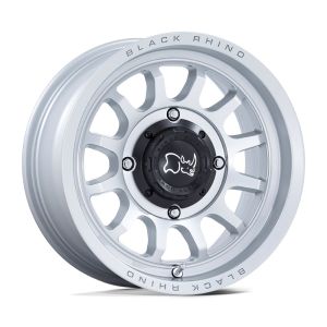 Black Rhino Rapid 14x7 ATV/UTV Wheel - Silver/Machined (4/137) +10mm