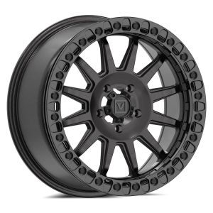 Valor V09 Beadlock 17x8 UTV Wheel - Brushed Charcoal (5x4.5) +40mm