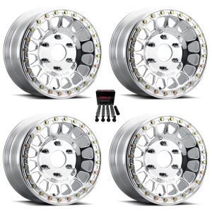 Method 413 Beadlock 15x7 Wheels Polished (5+1) Can-Am Maverick R