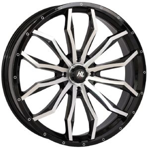 High Lifter by STI HL21 24x7 ATV/UTV Wheel - Gloss Black/Machined (4/137) 4+3