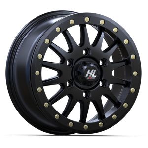 High Lifter by STI HL24 Beadlock 15x7 UTV Wheel - Matte Black (6x5.5) +68mm