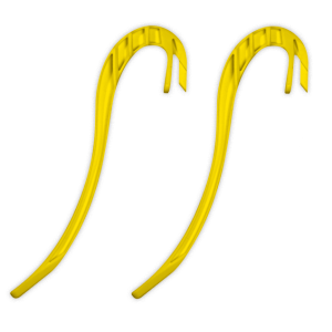 Yellow Slydog Hell Hound Ski Loops (Pair)