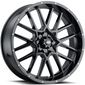 ITP Hurricane 20x6.5 ATV/UTV Wheel - Gloss Black (4/137) - 4+2.5 [2022517705B]