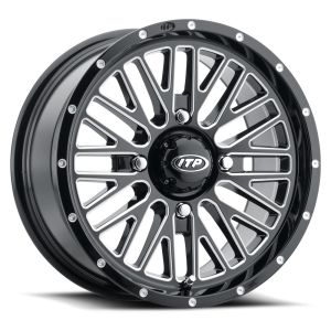 ITP Momentum 15x7 ATV/UTV Wheel - Gloss Black/Milled (4/156) +30mm [1522741731B]