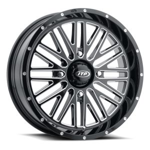 ITP Momentum 18x6.5 ATV/UTV Wheel-Gloss Black/Milled (4/156) +10mm [1822743731B]