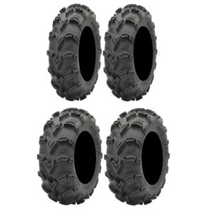 Full set of ITP Mud Lite XL 27x10-14 and 27x12-14 ATV Tires (4)