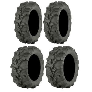 Full set of ITP Mud Lite XTR (6ply) 25x8-12 and 25x10-12 ATV Tires (4)