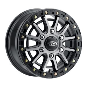 ITP SD10 Beadlock Grey/Matte Black UTV Wheel Front/Rear 16x7 6x5.5 (6+1)