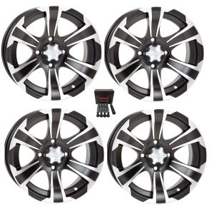 ITP SS312 ATV Wheels/Rims Black 14