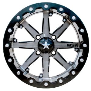 MSA M21 Lok Beadlock ATV Wheel - Gunmetal [14x10 Wide] -10mm 4/110 [M21-04010]
