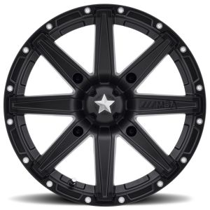 MSA M33 Clutch 15x10 Wide ATV/UTV Wheel - Satin Black (4/137) +0mm [M33-05037]