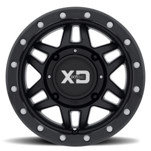 KMC XS228 Machete Beadlock ATV Wheel - Satin Black [14x10 Wide] +0mm 4/115