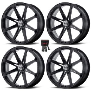 MSA M12 Diesel ATV Wheels/Rims Black 22