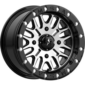 MSA M37 Brute Beadlock 14x7 ATV/UTV Wheel - Machined (4/110) +10mm [M37-04710]