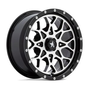 MSA M45 Portal 14X7 ATV/UTV Wheel - Gloss Black/Machined (4/137) +10mm