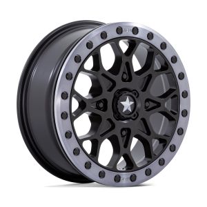 MSA M48 Portal Beadlock 15x6 ATV/UTV Wheel - Satin Black (4/137) +38mm