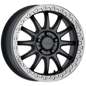 Raceline Alpha Beadlock 17x7 UTV Wheel - Black/Gunmetal (5x4.5) +40mm