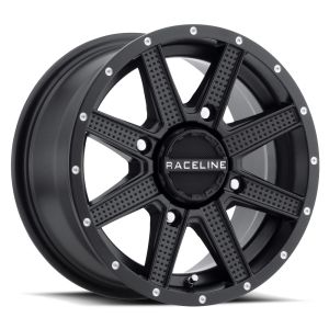 Raceline Hostage 14x7 ATV/UTV Wheel - Satin Black (4/137) +10mm [A92B-47037-52]