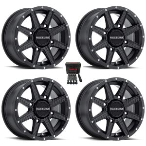 Raceline Hostage UTV Wheels/Rims Black 14