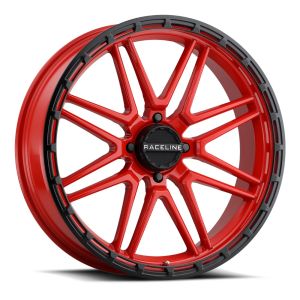 Raceline Krank 18x7 ATV/UTV Wheel - Red (4/137) +0mm [A11R-87037-00]