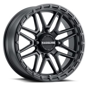 Raceline Krank 18x7 ATV/UTV Wheel - Satin Black (4/137) +0mm [A11B-87037-00]