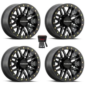 Raceline Ryno Beadlock UTV Wheels/Rims Black 14