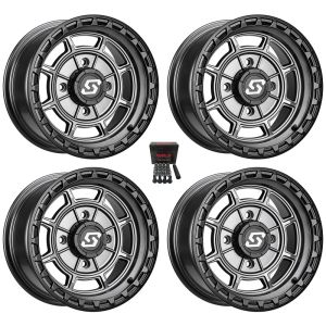 Sedona Rift 15x6 ATV Wheels Grey Can-Am Commander Maverick Renegade Outlander Defender