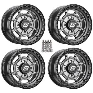 Sedona Rift 15x7 ATV Wheels Grey Sportsman RZR Ranger