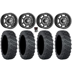 Sedona Rift 15x6 Wheels Black 35