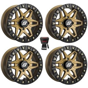 Sedona Split 6 Beadlock ATV Wheels/Rims Bronze 14