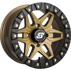 Sedona Split 6 Beadlock 14x7 ATV/UTV Wheel - Bronze 4/110 +30mm