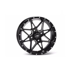 ITP Tornado Milled/Black ATV Wheel Front/Rear 14x7 4/110 (5+2) [14TN10]